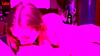 Hot Teen Bailey Base Gets Creampie in Neon VIP Room - POV Sex