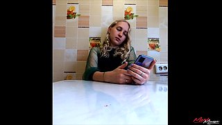Girl Reads Harry Potter While Sitting on Vibrator