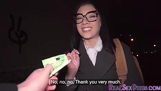 Pickedup glasses bae cockriding stranger