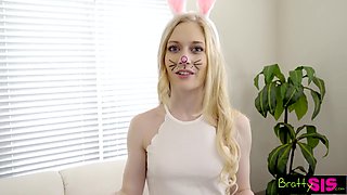 Bunny Sis Looked for Easter Eggs - and Got Eggs Right in Her Mouth!
