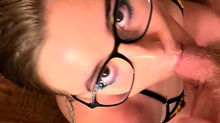 Amateur blowjob and cumshot homevideo