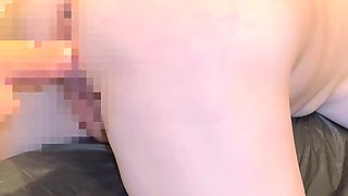 Japanese Sub Wife First Pussy and Anal Fucking Machine