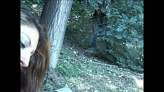 Sexy Wonderful Vintage MILF with Big Clit Masturbates Her Pussy Outdoors and Pisses