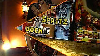 Vintage Cumshot Swallowing Lesbian Couple in Bukkake Ggg John Thompson