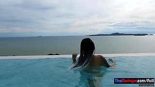 Big butt Thai GF AirBnb swim and fuck