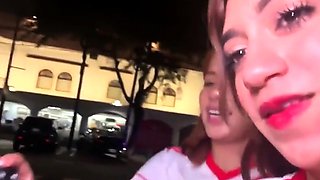 German Redhead Teen fuck outdoor with older men