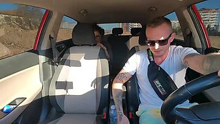 Amateur Ghomestory Babe Spreads Legs for Extreme Rough Public Car Fuck