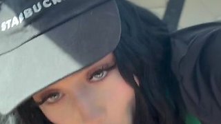 Auhneesh(2K) - Gorgeous Brunette fucked in Car in POV video