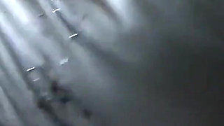 Cum Play on My New Long Black Shiny and Puffy Jacket so My Impotent Husband Can Lick