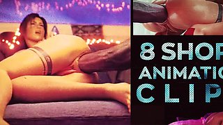 3D animated parody babes fucking with huge sex toys