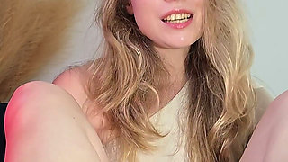 Alice Klay Giving an Amazing Footjob, Feet Covered in Cum