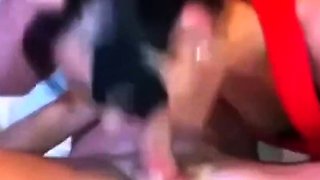 Masked MILF Gives Intense Blowjob