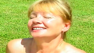 Older Matures Scene 4 - Mature Chubby Blonde Fucking in the Pool