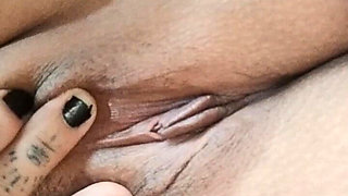 Secretary Touches Her Vagina with Her Finger