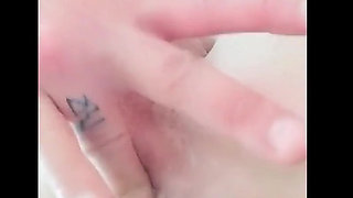 Twink Rubs and Fingers His Boypussy After Sex and Begs for Another Cum on Him