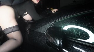 Hard and Dirty Sex in the Car After a Romantic Date