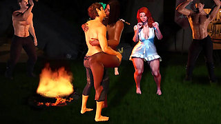 A struggle with sins - gameplay - roleplay - Tia -wife dance with stranger in party and gets fuck infront of stranger