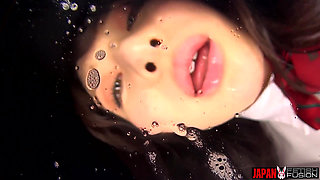 Mai Imai Licks Your Face in an Intense Mouth Fetish Session