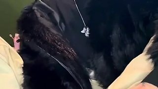 Hot brunette foot fetish play