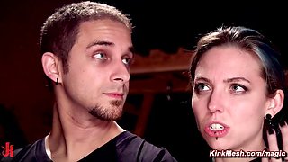 Suspension and lezdom screw at BDSM group hardcore swinger party