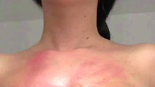 Ines breast whip in the prison