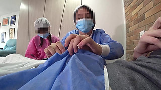 TWO NURSES decided to try out my NEW DICK in practice in Hospital