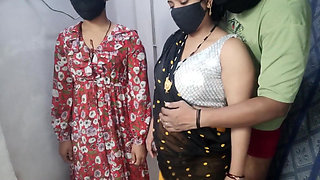 Indian Sex - Husband Wife and Stepsister-in-law Fucked Together