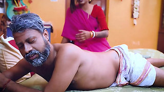 Desi housewife got hard fucked in doggy style with step son