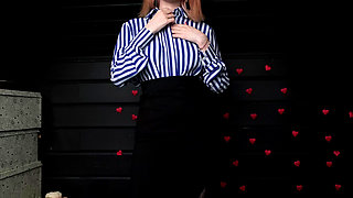 Striptease with Masturbation and Spanking. Doctor Fuck Me