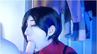 Ada Wong Uses Leon For Sex, Gives Footjob And Pounds Big Oiled Ass