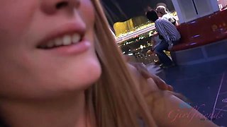 Amateur Monica Rise: POV Shower Show with Small Tits and High Heels