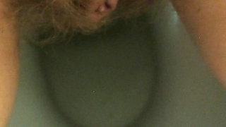 Tsss Pissing From Hairy Pussy in the Night Club 4K