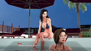 Away From Home 10 Eva's Underwater Ass Rub on Liam's Dick at Pool Party