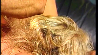 Horny blondie enjoys her wet cunt penetrated hard by a huge pole