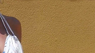 Filthy Flashing Outdoor Fingering & Anal Play with Ass Spreading & Pussy Play