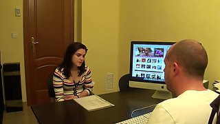 Patricia and her fiant clit, almost like a dick. FAKings Casting