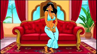 Aladdin Hentai: Genie Grants Jasmine's Dirty Wishes - Cartoon Porn Parody