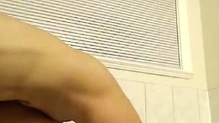 Big-Titted Blonde Rides Dildo On Cam