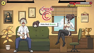 Hentai Game - Problematic Student - Detention LVL 1 - - Erotic Teacher