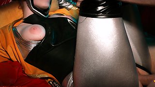 Redhead Kattie Gold hardcore pantyhose sex