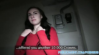 Jessie takes cash for a stairwell quickie