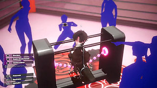 Lesbian Battle BDSM Hentai Game Ep.2 Lesbian Tomboy Defeated Had to Squirt Non Stop on a Bondage Device!
