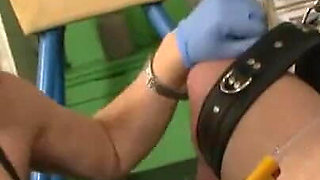 Masked guy gets dominated by a blondie