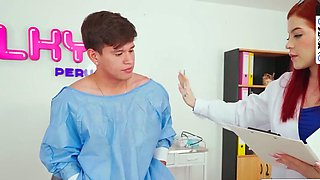Sexy Latina Doctor Gives Deep Blowjob
