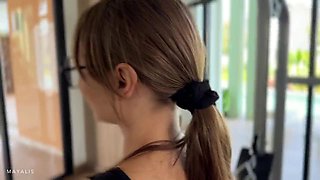 Cute Fitness Trainers First Session Gets Crazy!