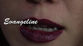 Evangelines Is a Lipstick Nurse (mouth Fetish)