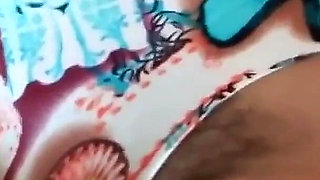 My Hair Comes Out From Between My Panties and My Cocks Get Very Hard