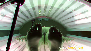 Czech Solarium 238: Young Woman in the Solarium Again
