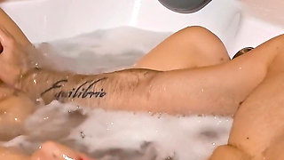 10th Anniversary Jacuzzi Fuck: Mirror Blowjob, Mutual Masturbation & Double Cumshots in the Hot Tub - Selena Vega