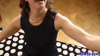 Elegant Euro Chick and Glamour Milf Share Big Cock